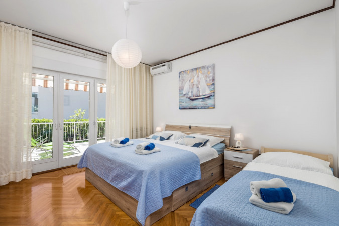 Apartman B, Apartmani Rosović - Mo&scaron;ćenička Draga, kraj &scaron;ljunčanih plaža Mo&scaron;ćenička Draga